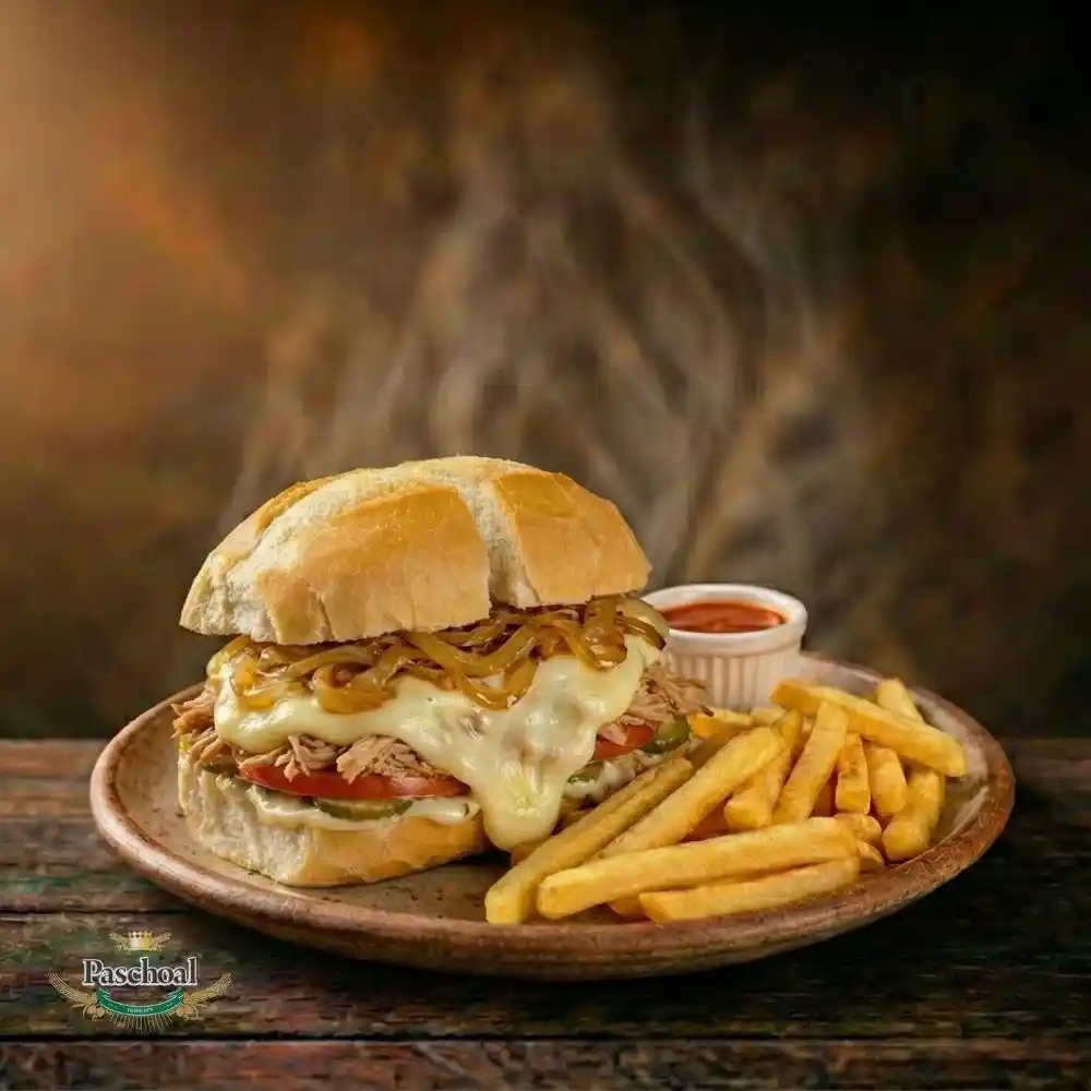 bauru de lombo cebola e queijo