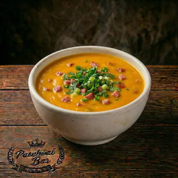 Caldo Abóbora com calabresa