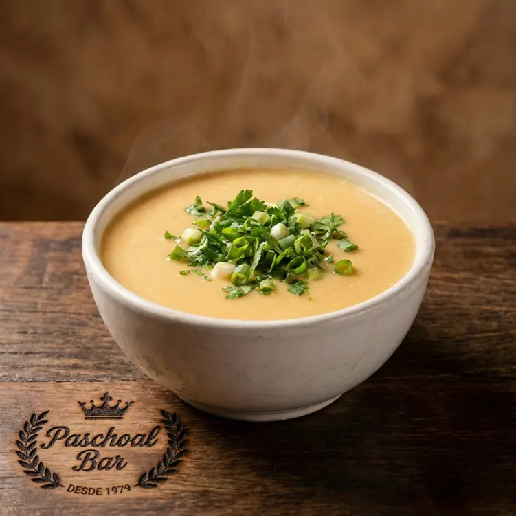 Caldo Abóbora com Parmesão