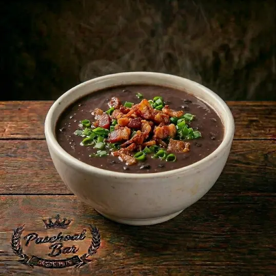 Caldo Feijão Preto com Bacon