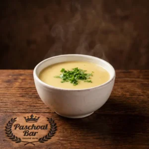 Caldo Mandioquinha com Alho Poró